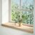 vidaXL Fensterbänke 2 Stk. Unbehandelt 80x25x2 cm Massivholz Eiche Braun
