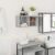 vidaXL Bad-Wandschrank Grau Sonoma 60x25x30 cm Holzwerkstoff Grau