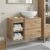 vidaXL Badezimmermöbel-Set 2 stk. Artisan-Eiche Holzwerkstoff Braun