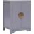 vidaXL Nachttisch 38×28×52 cm Paulownia Holz Grau