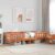 vidaXL Massivholzbett ohne Matratze Wachsbraun 90×190 cm Kiefernholz Braun