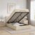 vidaXL Ottoman Bett mit Matratze mit Kopfteil Creme 120 x 190 cm Stoff Creme
