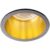 SET Einbaustrahler, Einbauspot, Einbaurahmen Aluminiumlegierung schwarz gold, starr, rund, in Decke eingelassen BØ61-62mm + LED Leuchtmittel & GU10 Sockel wählbar