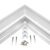 Spectrum® ALGINE Aufbaurahmen für LED Panels 120 x 30cm (1200x300mm) weiss für Wand & Deckenmontage IK06