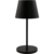 LED Tischleuchte, ROLF KERN „Club“, 25cm,  schwarz, Akku, dimmbar