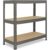 shelfplaza PRO 90x75x60 cm Schwerlastregal in grau mit 3 Böden und 200 kg Traglast pro Boden
