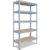 shelfplaza PRO 200x75x40 cm Schwerlastregal in verzinkt mit 5 Böden und 200 kg Traglast pro Boden