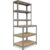 shelfplaza PRO 190x100x60 cm Werkbank Regal in grau mit 6 Böden und 166 kg Traglast pro Boden