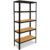 shelfplaza BLACK 180x120x40 cm Schwerlastregal in schwarz mit 5 Böden und 175 kg Traglast pro Boden