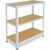 shelfplaza HOME 90x120x30 cm Schwerlastregal in weiß mit 3 Böden und 175 kg Traglast pro Boden