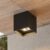 LED Außendeckenleuchte Eveta Lindby, schwarz, Aluminium, Modern, LED Deckenleuchten