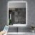 Byecold Infrarotheizung Spiegel mit Thermostat & LED  450W