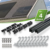 Tepto Schrägdach Montageset Schwarz für 4 PV-Module senkrecht 30 mm Rahmenhöhe