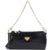 Maison Mollerus Andeer Schultertasche aus Leder, schwarz