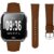 INF Lederarmband mit Litschi-Struktur für Fitbit Versa2/Versa Lite Braun