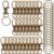 INF 120er-Pack Schlüsselanhänger aus Metall Bronze
