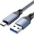 INF USB 3.2 Typ-C Kabel: 10 Gbit/s High-Speed Daten & 60W Schnellladung 5 m Blau + Grau