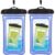 INF Wasserdichte schwimmende Handyhülle – universal – blau 2 Pack