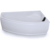Eck-Raumsparbadewanne 160×90 Rechts cm, Einbau, für 1 Person, glasfaserverstärktes Sanitäracryl, Caribia MINI CORNER Badewanne, Made in Germany