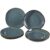 like.Villeroy & Boch Tafelservice Lave Gris, Keramik, 8-teilig, Abstraktes, 28×2.7×28 cm, robust, Essen & Trinken, Geschirr, Geschirr-Sets, Tafelservice