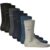 TOM TAILOR Herren Socken, 7er Pack 7-Days Box, Geschenkbox, Streifen, kleiner Print Schwarz/Grau/Blau / 43-46