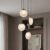 Glas Hängelampe Lunelle Lucande, dimmbar, für Wohn- / Esszimmer, Glas, Modern, Pendelleuchte