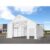 TOOLPORT 8x20m Zelthalle, PRIMEtex-Plane, weiß, mit Statik (Betonuntergrund) – (48859)