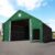 TOOLPORT 10x20m Zelthalle, PRIMEtex-Plane, dunkelgrün, mit Statik (Betonuntergrund) – (49675)