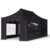 TOOLPORT 3x6m Stahl Faltpavillon, inkl. 4 Seitenteile, schwarz – (600121)
