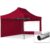 TOOLPORT 3×4,5m Aluminium Faltpavillon, inkl. 2 Seitenteile, rot – (600212)