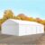 TOOLPORT 5×10 m Lagerzelt, PVC-Plane, weiß, mit Bodenrahmen – (7174)