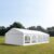 TOOLPORT 6x10m Partyzelt, PVC-Plane, weiß, mit Bodenrahmen – (7251)