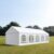 TOOLPORT 3x10m Partyzelt, PVC-Plane, weiß, mit Bodenrahmen – (7268)