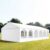 TOOLPORT 6x12m Partyzelt, PVC-Plane, weiß, mit Bodenrahmen – (7859)