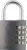 ABUS Zahlenschloss 145/40 Titanium – Robustes Kofferschloss mit Zahlencode