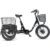 Telefunken TC550 E-Dreirad Elektrofahrrad, 3-Gang-Nabenschaltung, Fahrradkorb & Seitenschwung, 536,5Wh Akku, 20″