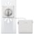 ECOVACS Fensterputzroboter „WINBOT W2S PRO OMNI“, weiß (weiß, grau), B:27,2cm H:32,7cm T:27,2cm, Fensterreiniger