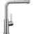 Küchenarmatur BLANCO „LANORA-S-F“, silber (edelstahl gebürstet), B:26cm H:30cm T:96cm, Armaturen, mit Ausziehbrause