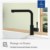 Villeroy und Boch Steel Shower Window Küchenarmatur 96990106 45x275mm, schwarz matt