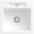Villeroy und Boch Siluet Spüle 334501RW mit Ablaufgarnitur und Handbetätigung, Stone White