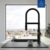 Villeroy und Boch Steel Expert 2.0 Küchenarmatur 92800006 schwenkbarer Strahlregler, schwarz matt