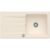 Villeroy und Boch Villeroy & Boch Architectura Einbauspüle 336002FU mit Ablaufgarnitur und Exzenterbetätigung, Ivory