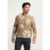 Stehkragenpullover JACK WOLFSKIN „PAW ERA 100 PRINT HZ M“, Herren, Gr. M (50), beige (paw, hazelwood), Obermaterial: 100% POLYESTER, Pullover Stehkragenpullover