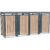 Westmann Mülltonnenbox Planta braun B/H/L: ca. 264x124x84 cm