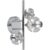 GLOBO Wandleuchte klar Chrom Metall Glas B/H: ca. 41×27 cm 1 Brennstellen