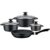 Topf-Set GSW „Gourmet Granit“, schwarz, Töpfe, Induktion