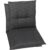 Sitzauflage GO-DE, grau, B:48cm H:5cm T:98cm, Baumwolle, Polyester, Polyurethan, Polsterauflagen, Maße ca.: 48 cm x 98 cm x 5 cm