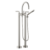 Dornbracht Tara. Wannen-Zweiloch-Armatur 25943882-06 Griffhebel, freistehend, mit Garnitur, platin matt