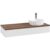 Villeroy & Boch Antao Waschbeckenunterschrank, 120 x 19 cm, 1 Auszug, Front mit Struktur, mit Hahnloch, für Waschtisch rechts