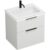 burgbad Eqio Waschtischkombination mit Mineralguss-Waschtisch und LED-Beleuchtung, 62 cm, mit Griff G0200